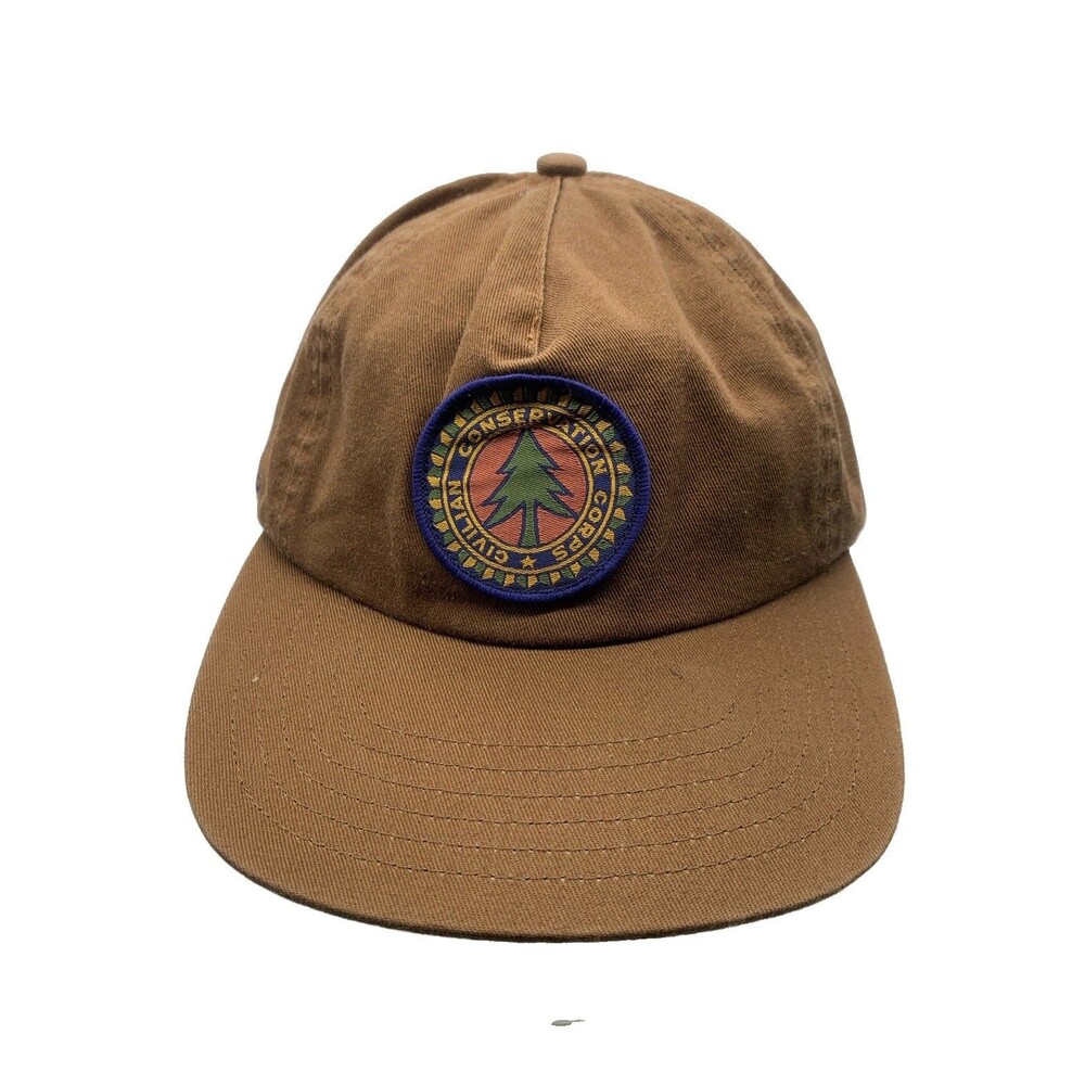 Parks Project Civilian Conservation Corps Hat Brown Canvas Strapback